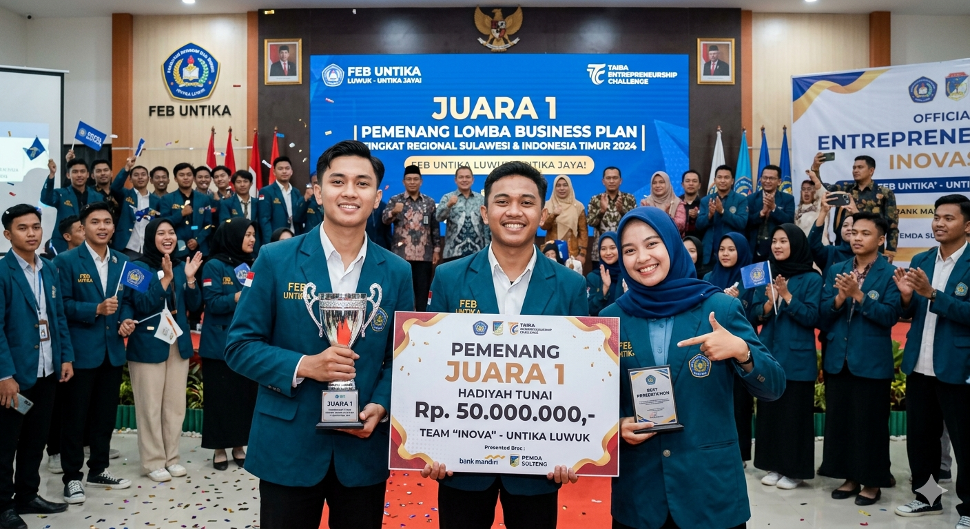 Mahasiswa FEB UNTIKA Juara Lomba Business Plan